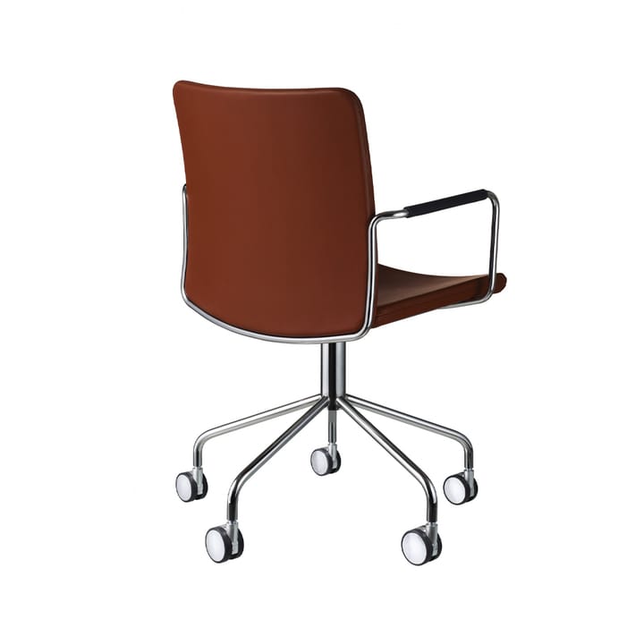 Silla de oficina Stella, Elmosoft 33004 marrón-cromo Swedese