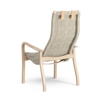 Sillón alto Primo con cojín para cuello haya lacada - natural - Swedese