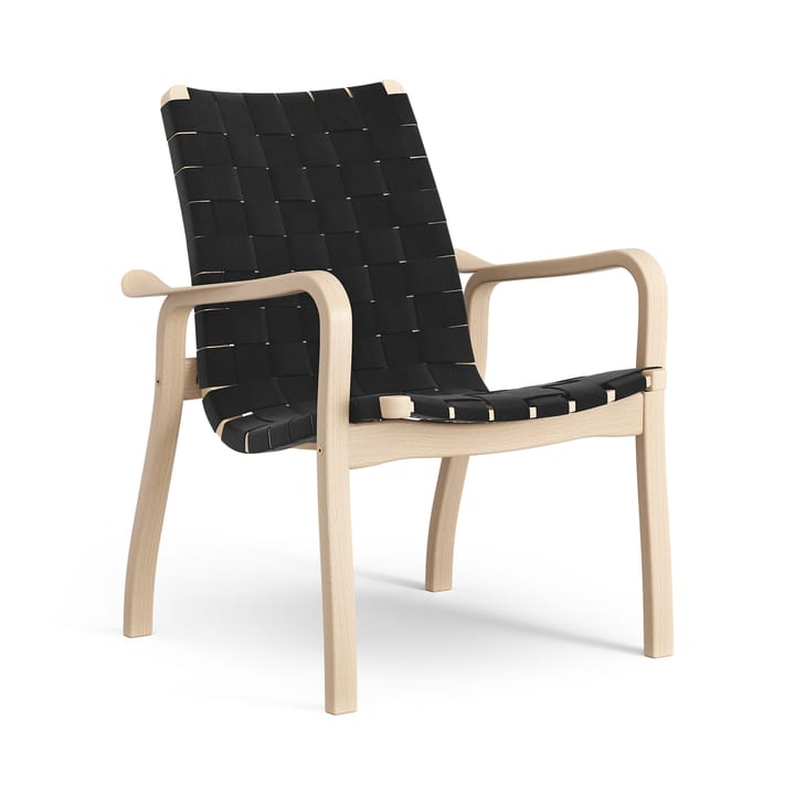 Sillón bajo Primo haya lacada - negro - Swedese