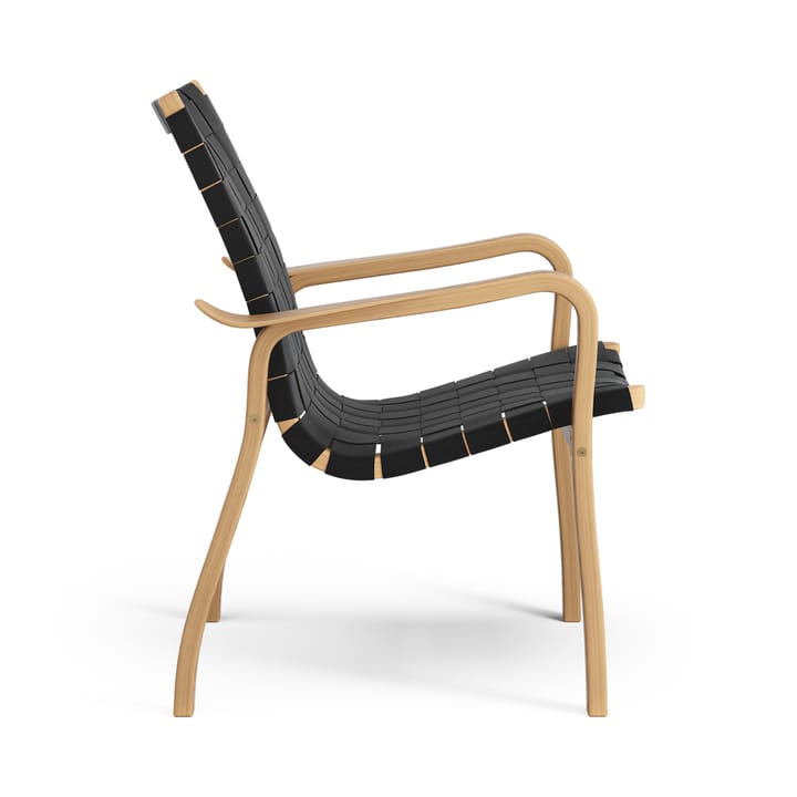 Sillón bajo Primo roble aceitado, negro Swedese