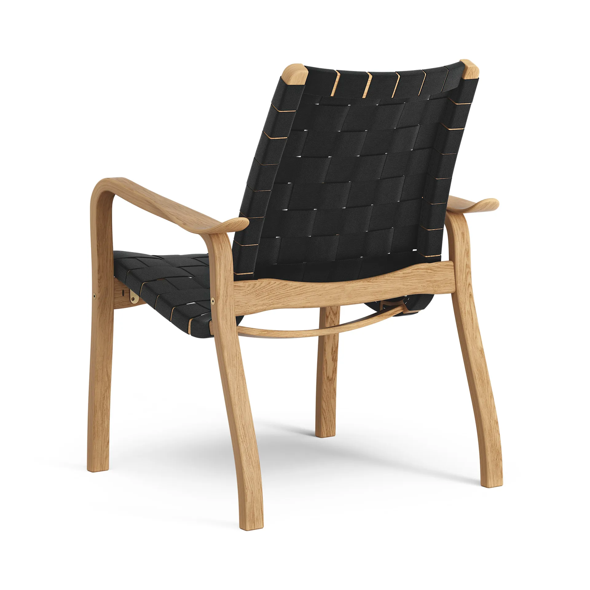 Sillón bajo Primo roble aceitado, negro Swedese