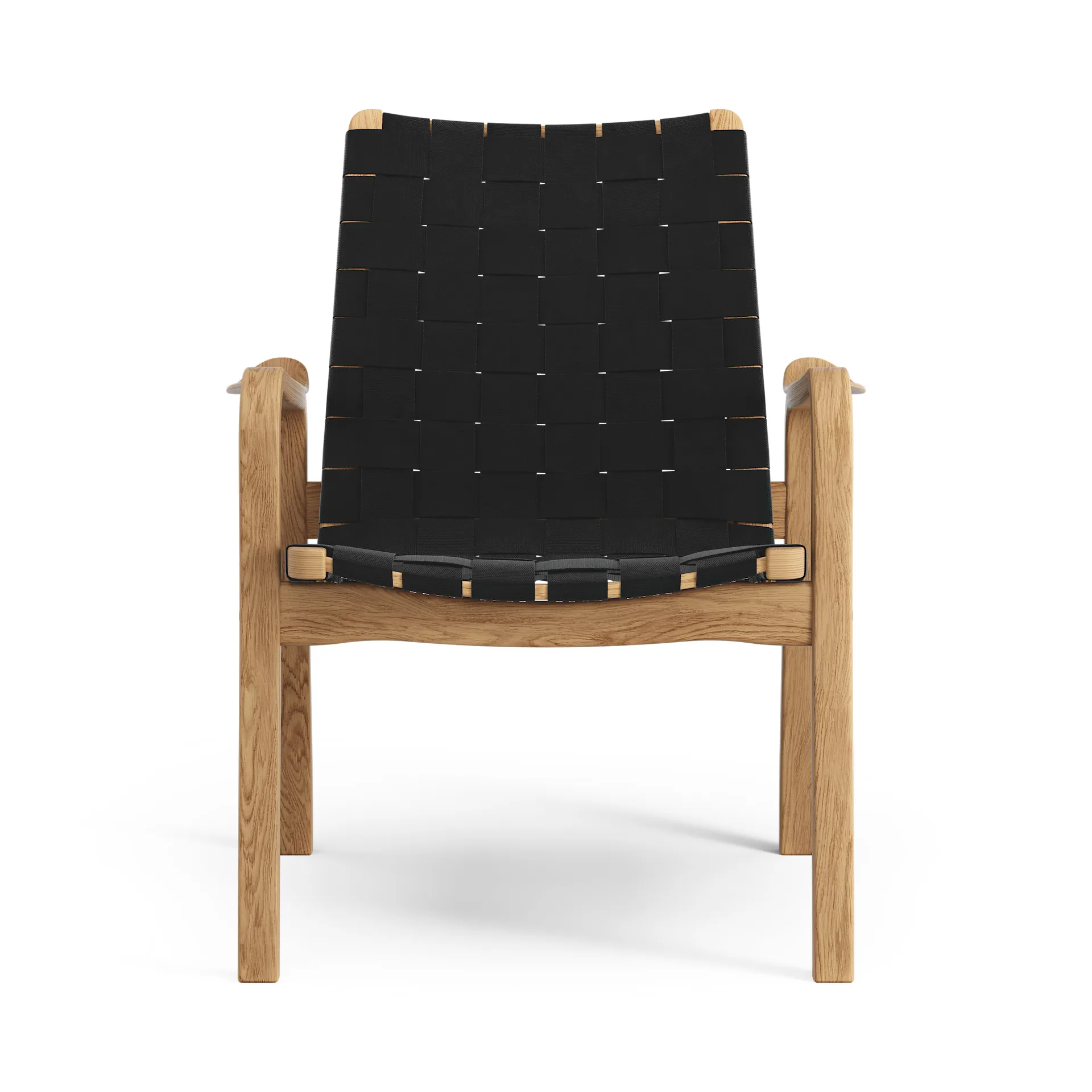 Sillón bajo Primo roble aceitado, negro Swedese
