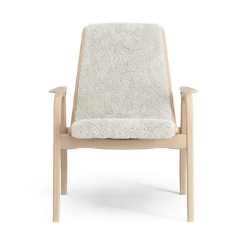 Sillón de haya lacada/piel de oveja Laminett - Offwhite (blanco) - Swedese