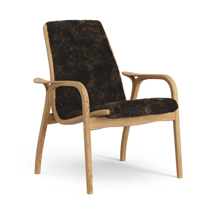 Sillón de roble aceitado/piel de oveja Laminett - Espresso (marrón) - Swedese