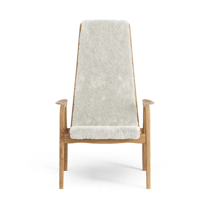 Sillón de roble aceitado/piel de oveja Lamino - Offwhite (blanco) - Swedese