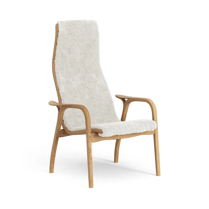 Sillón de roble aceitado/piel de oveja Lamino - Offwhite (blanco) - Swedese