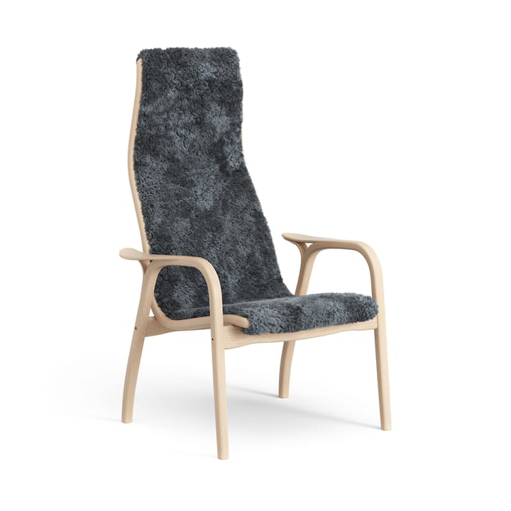 Sillón infantil Lamini haya lacada/piel de oveja - Charcoal (gris oscuro) - Swedese