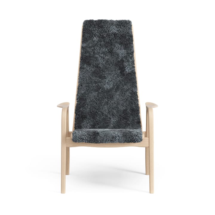 Sillón infantil Lamini haya lacada/piel de oveja - Charcoal (gris oscuro) - Swedese