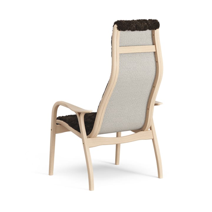 Sillón infantil Lamini haya lacada/piel de oveja, Espresso (marrón) Swedese