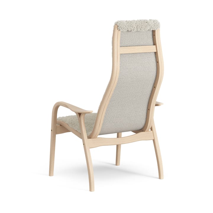 Sillón infantil Lamini haya lacada/piel de oveja, Moonlight (beige) Swedese