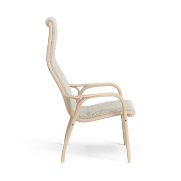 Sillón infantil Lamini haya lacada/piel de oveja - Moonlight (beige) - Swedese