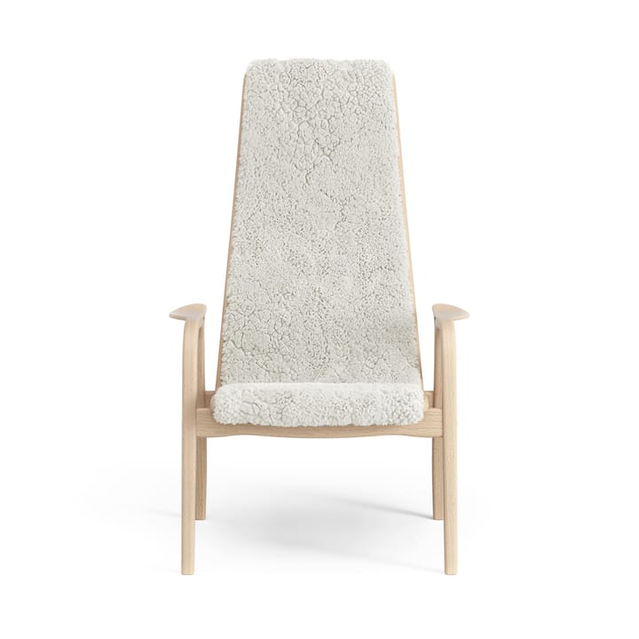 Sillón infantil Lamini haya lacada/piel de oveja, Offwhite (blanco) Swedese