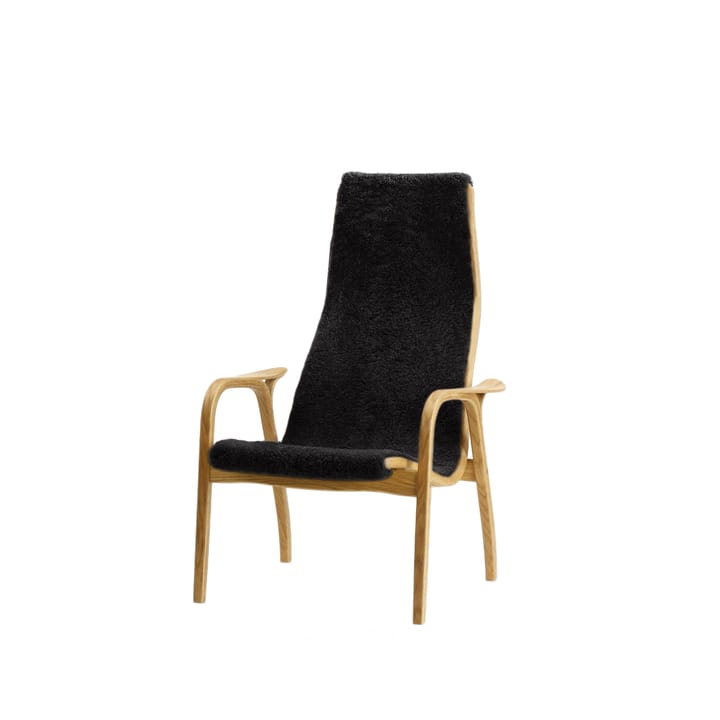 Sillón infantil Lamini - Piel de oveja black, roble aceitado - Swedese