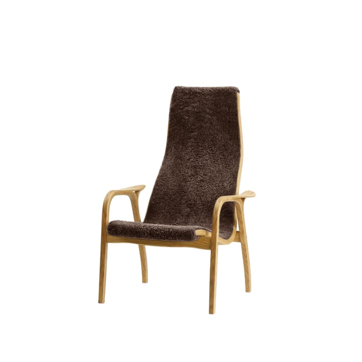 Sillón infantil Lamini - Piel de oveja espresso, roble aceitado - Swedese