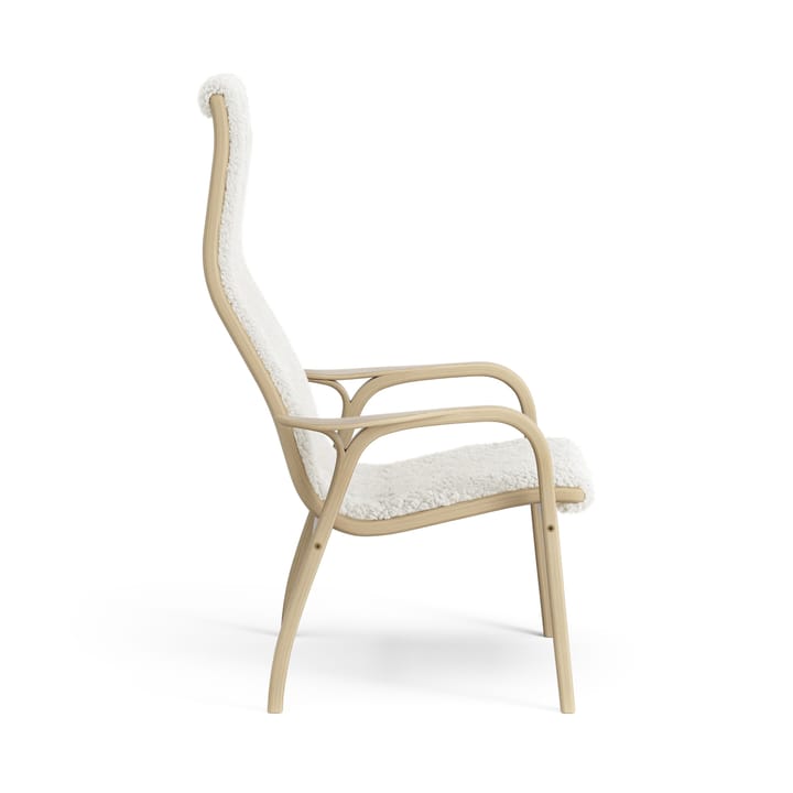 Sillón infantil Lamini roble lacado/piel de oveja, Offwhite (blanco) Swedese