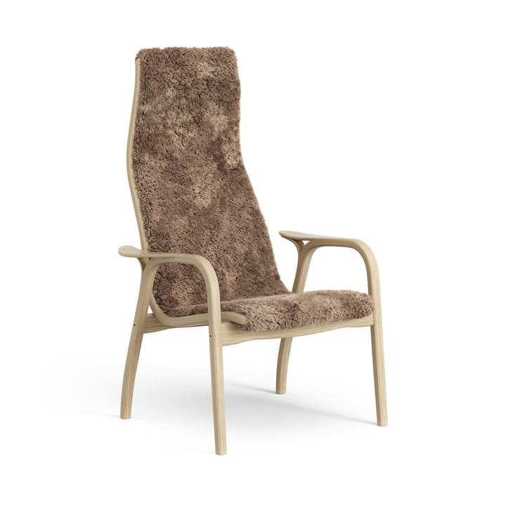 Sillón infantil Lamini roble lacado/piel de oveja - Sahara (marrón turrón) - Swedese
