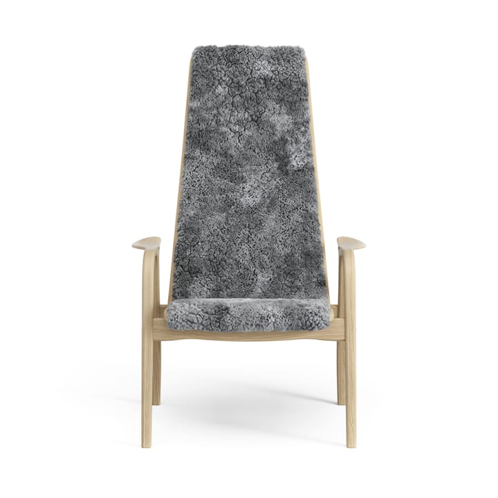 Sillón infantil Lamini roble lacado/piel de oveja - Scandinavian Grey (gris) - Swedese