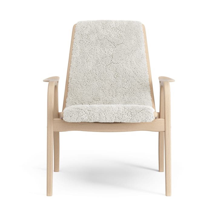 Sillón Laminett haya lacada/piel de oveja - Offwhite (blanco) - Swedese