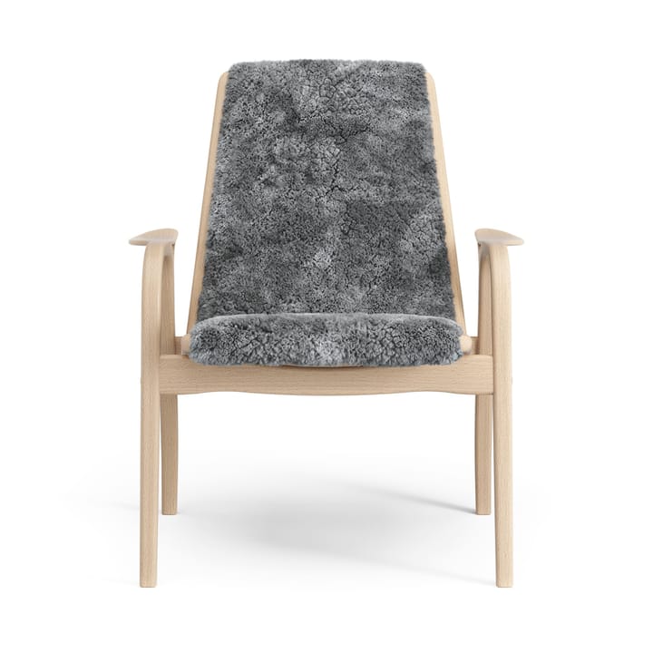 Sillón Laminett haya lacada/piel de oveja, Scandinavian Grey (gris) Swedese