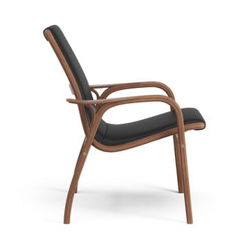 Sillón Laminett nogal aceitado/cuero - Baltique 99011 - Swedese