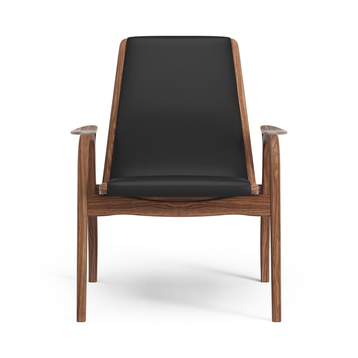 Sillón Laminett nogal aceitado/cuero, Baltique 99011 Swedese