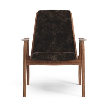 Sillón Laminett nogal aceitado/piel de oveja - Espresso (marrón) - Swedese