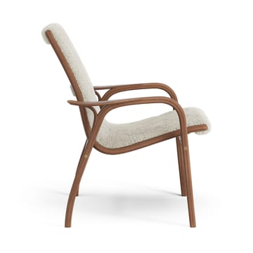 Sillón Laminett nogal aceitado/piel de oveja - Moonlight (beige) - Swedese