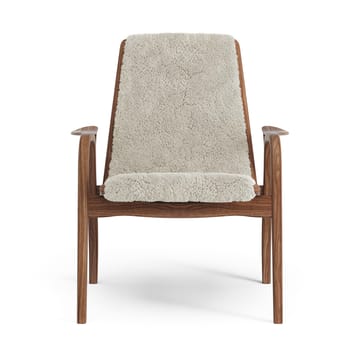 Sillón Laminett nogal aceitado/piel de oveja - Moonlight (beige) - Swedese