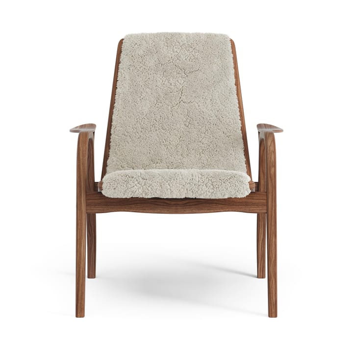 Sill�ón Laminett nogal aceitado/piel de oveja, Moonlight (beige) Swedese