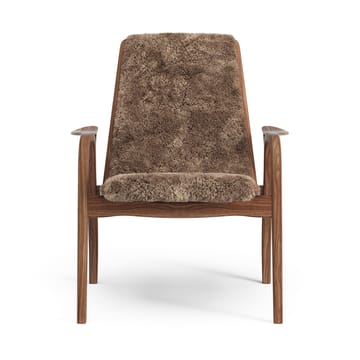 Sillón Laminett nogal aceitado/piel de oveja - Sahara (marrón turrón) - Swedese