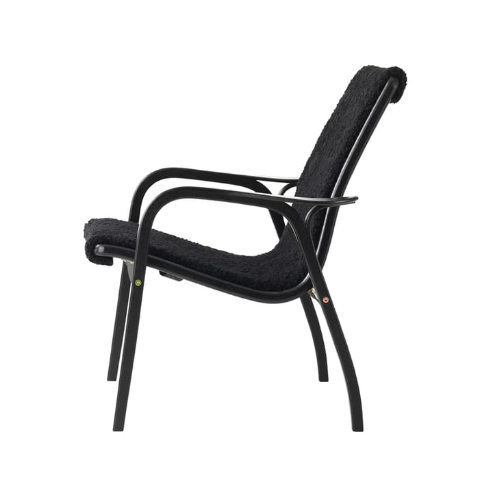 Sillón Laminett - Piel de oveja black-haya teñida de negro - Swedese