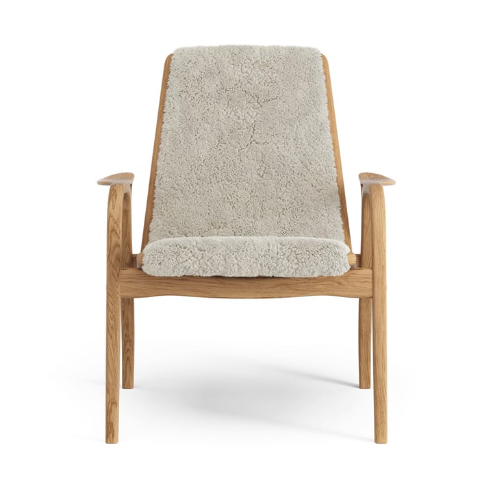 Sillón Laminett roble aceitado/piel de oveja - Moonlight (beige) - Swedese