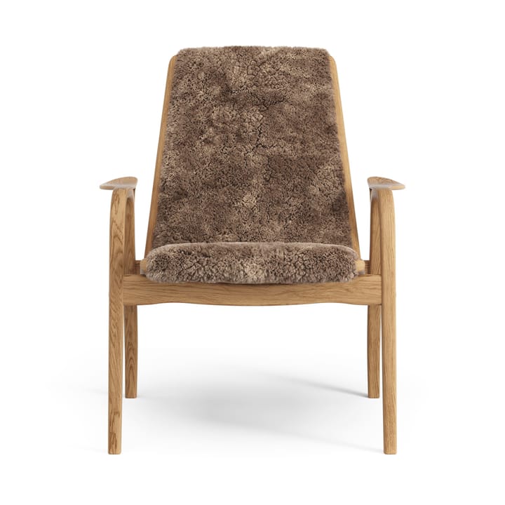 Sillón Laminett roble aceitado/piel de oveja, Sahara (marrón turrón) Swedese