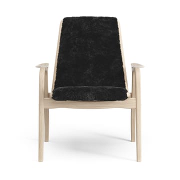 Sillón Laminett roble pigmentado blanco/piel de oveja - Black (negro) - Swedese