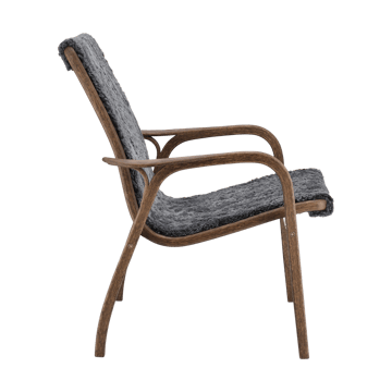 Sillón Laminett roble/piel de oveja Special Edition - Rubio Monocoat Chocolate-Charcoal - Swedese