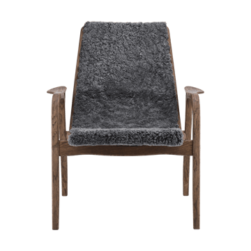 Sillón Laminett roble/piel de oveja Special Edition - Rubio Monocoat Chocolate-Charcoal - Swedese