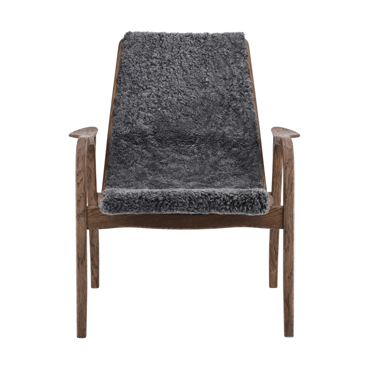 Sillón Laminett roble/piel de oveja Special Edition - Rubio Monocoat Chocolate-Charcoal - Swedese