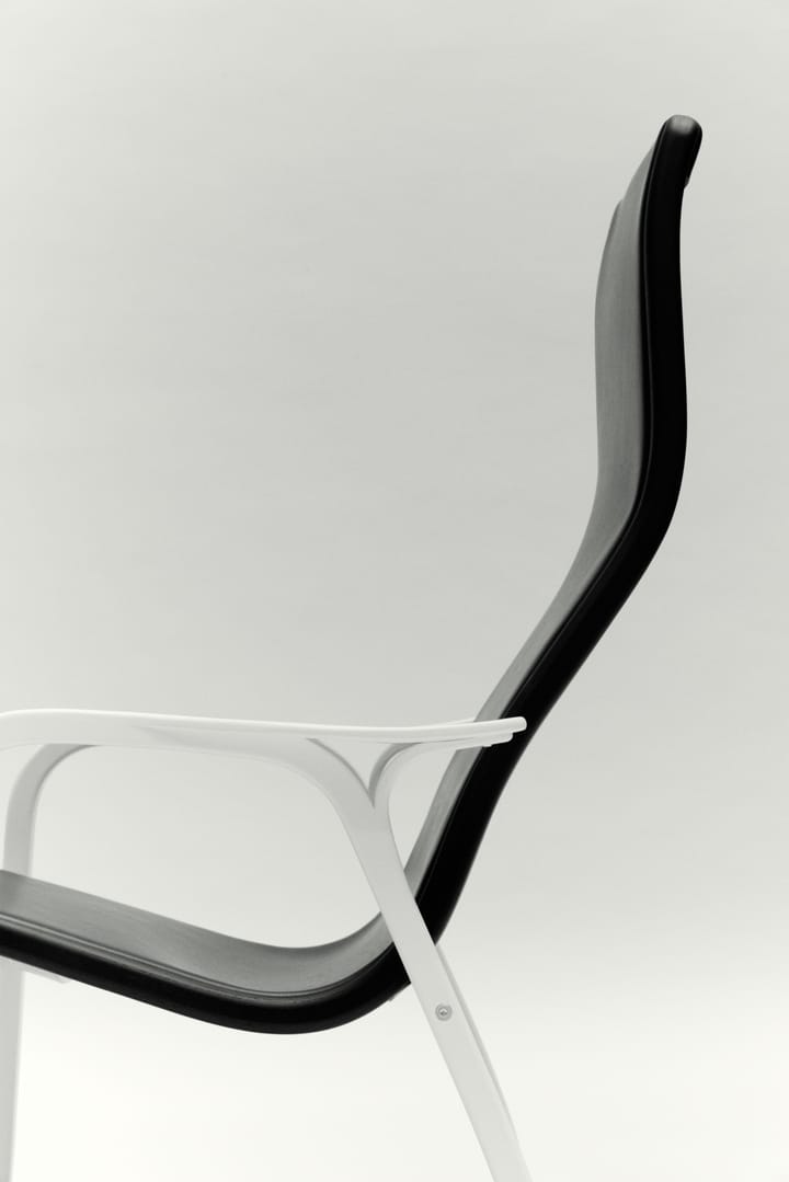 Sillón Lamino Duality, Esmaltado blanco Swedese