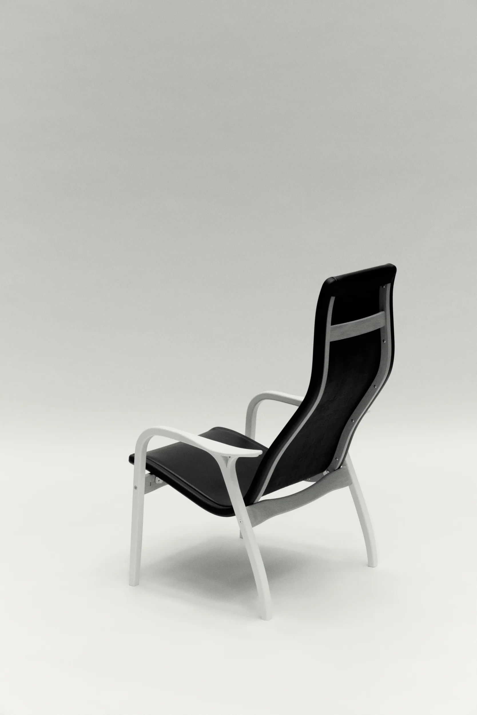 Sillón Lamino Duality, Esmaltado blanco Swedese