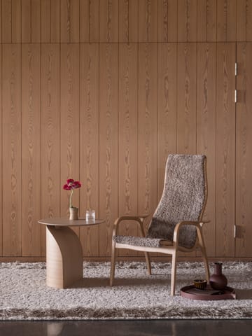 Sillón Lamino haya lacada/piel de oveja - Moonlight (beige) - Swedese