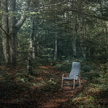 Sillón Lamino - Negro-asiento cuero-roble aceitado - Swedese