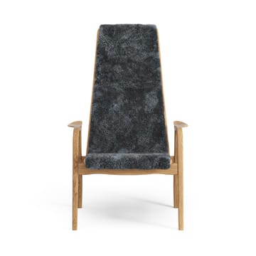 Sillón Lamino roble aceitado/piel de oveja - Charcoal (gris oscuro) - Swedese