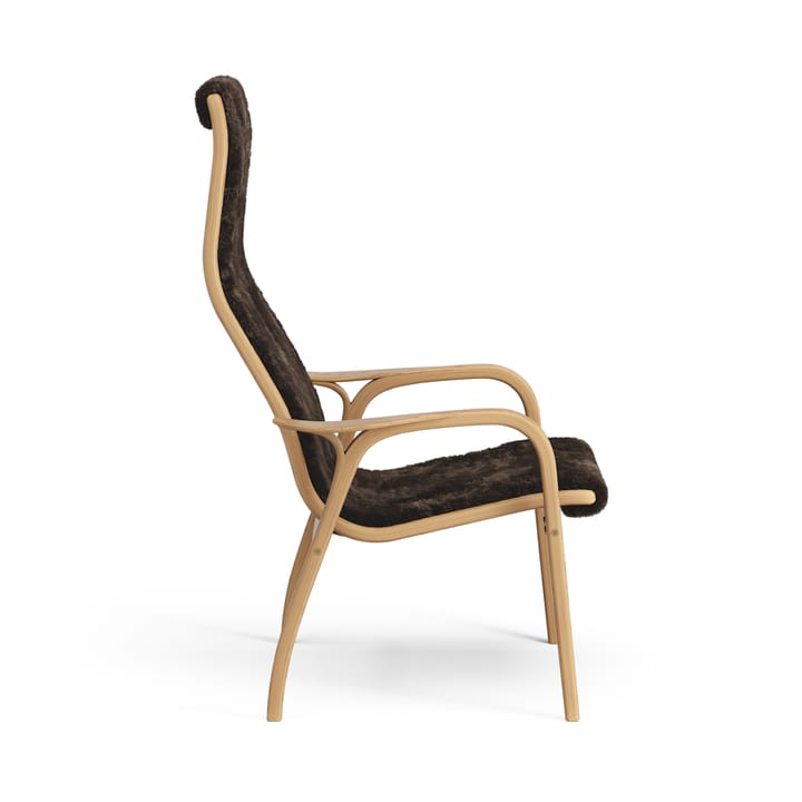 Sillón Lamino roble aceitado/piel de oveja, Espresso (marrón) Swedese