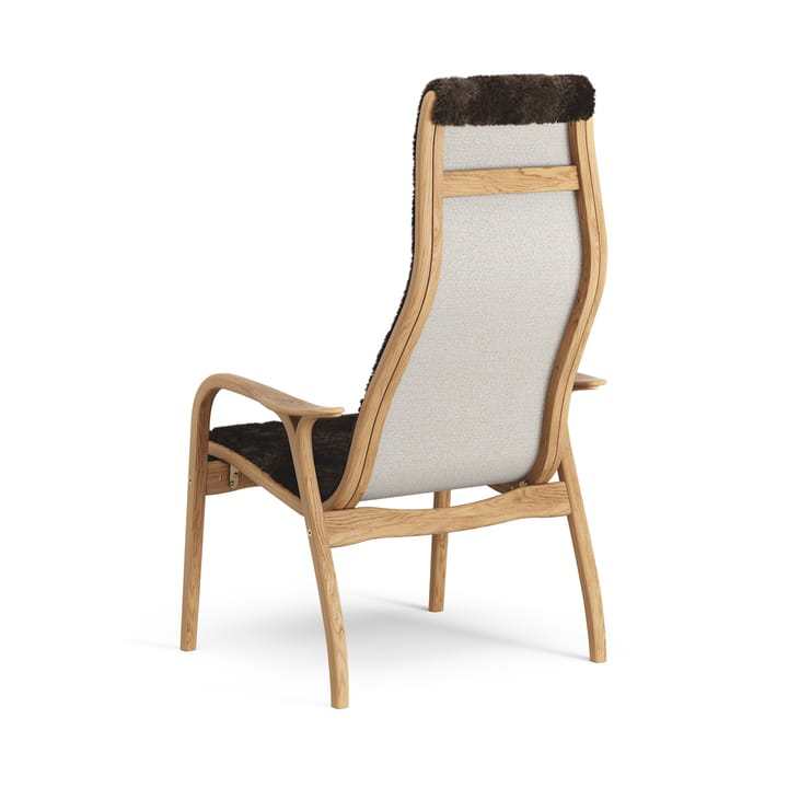 Sillón Lamino roble aceitado/piel de oveja, Espresso (marrón) Swedese