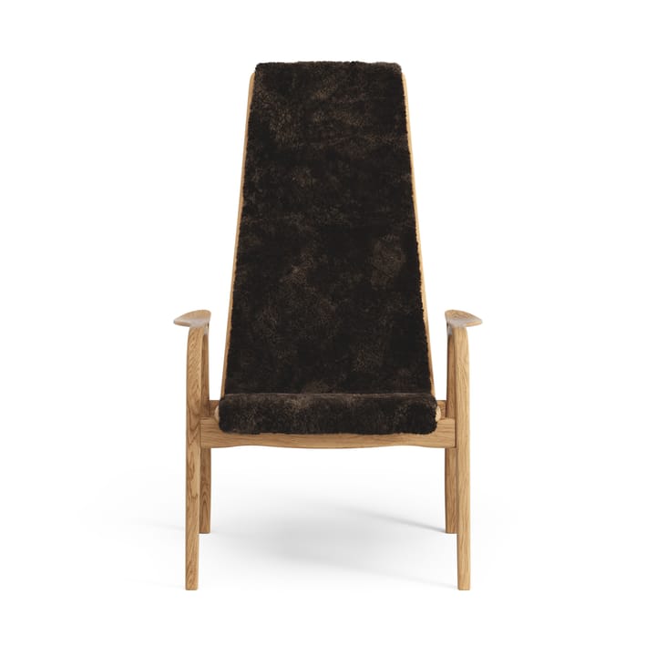 Sillón Lamino roble aceitado/piel de oveja, Espresso (marrón) Swedese