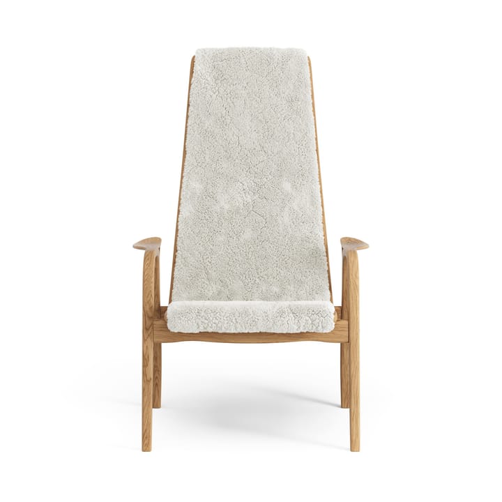 Sillón Lamino roble aceitado/piel de oveja, Offwhite (blanco) Swedese