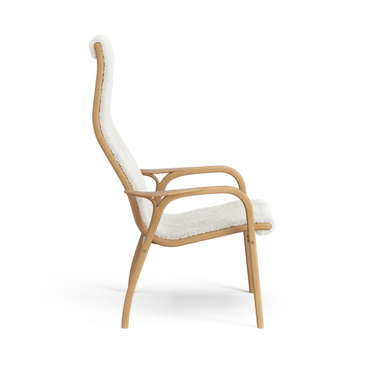 Sillón Lamino roble aceitado/piel de oveja, Offwhite (blanco) Swedese