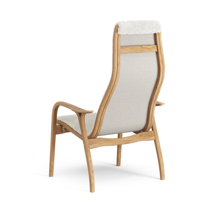 Sillón Lamino roble aceitado/piel de oveja, Offwhite (blanco) Swedese