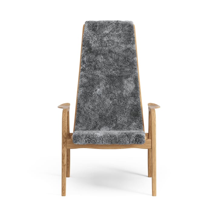 Sillón Lamino roble aceitado/piel de oveja - Scandinavian Grey (gris) - Swedese