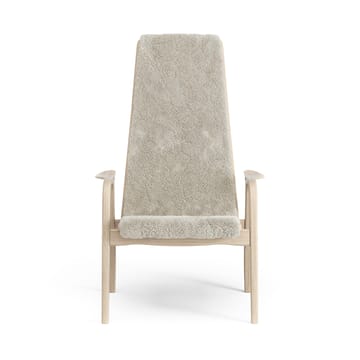 Sillón Lamino roble pigmentado blanco/piel de oveja - Moonlight (beige) - Swedese